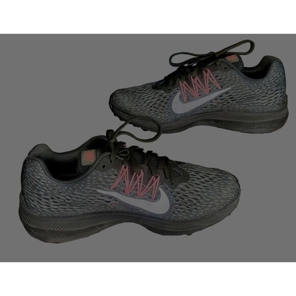 Nike Zoom Winflo 5 Womens Running‎ Shoes Size 6 Gray/White  AA7414-004 - Picture 8 of 9